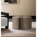 Meridian Dimple Taupe End Table IMAGE 2