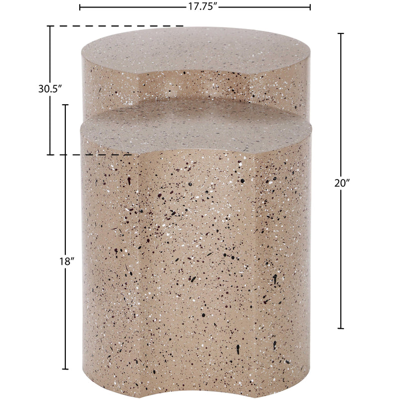 Meridian Dimple Taupe End Table IMAGE 6