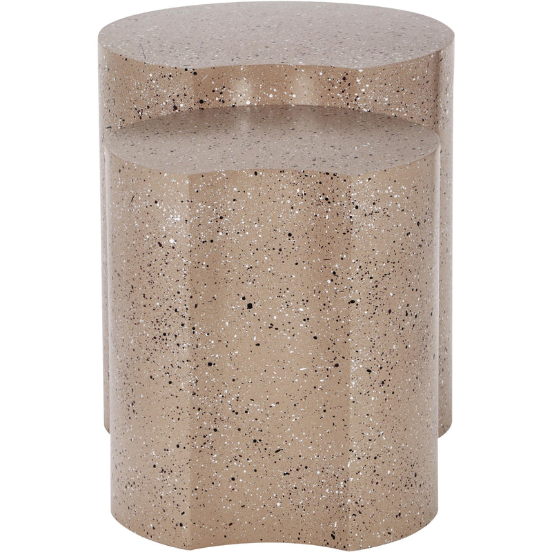 Meridian Dimple Taupe End Table IMAGE 3