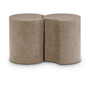 Meridian Dimple Taupe End Table IMAGE 1
