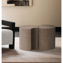 Meridian Dimple Taupe End Table IMAGE 2