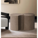 Meridian Dimple Taupe End Table IMAGE 2