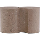 Meridian Dimple Taupe End Table IMAGE 3
