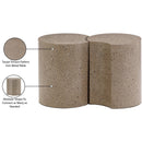 Meridian Dimple Taupe End Table IMAGE 5