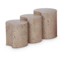 Meridian Dimple Taupe End Table IMAGE 1