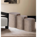 Meridian Dimple Taupe End Table IMAGE 2