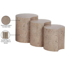 Meridian Dimple Taupe End Table IMAGE 4