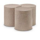 Meridian Dimple Taupe Coffee Table IMAGE 1