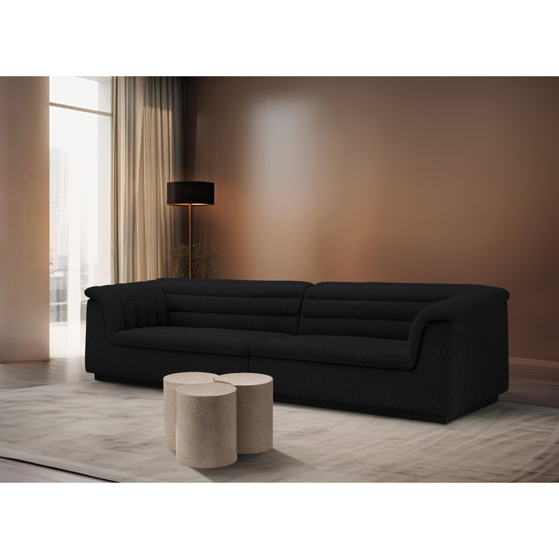 Meridian Dimple Taupe Coffee Table IMAGE 2