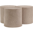 Meridian Dimple Taupe Coffee Table IMAGE 3