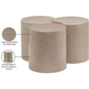 Meridian Dimple Taupe Coffee Table IMAGE 5