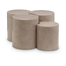 Meridian Dimple Taupe Coffee Table IMAGE 1