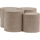 Meridian Dimple Taupe Coffee Table IMAGE 3