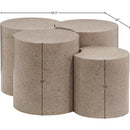 Meridian Dimple Taupe Coffee Table IMAGE 6