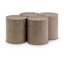 Meridian Dimple Taupe Coffee Table IMAGE 1