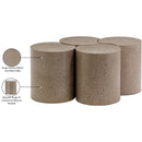 Meridian Dimple Taupe Coffee Table IMAGE 5