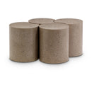 Meridian Dimple Taupe Coffee Table IMAGE 1