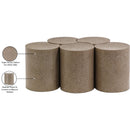 Meridian Dimple Taupe Coffee Table IMAGE 5