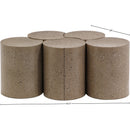 Meridian Dimple Taupe Coffee Table IMAGE 6