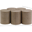 Meridian Dimple Taupe Coffee Table IMAGE 6