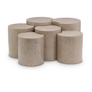 Meridian Dimple Taupe Coffee Table IMAGE 1