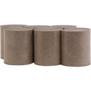 Meridian Dimple Taupe Coffee Table IMAGE 3