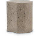 Meridian Dimple Taupe End Table IMAGE 1