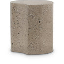 Meridian Dimple Taupe End Table IMAGE 1