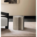 Meridian Dimple Taupe End Table IMAGE 2