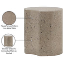 Meridian Dimple Taupe End Table IMAGE 5