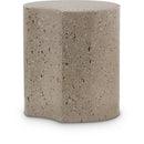 Meridian Dimple Taupe End Table IMAGE 1