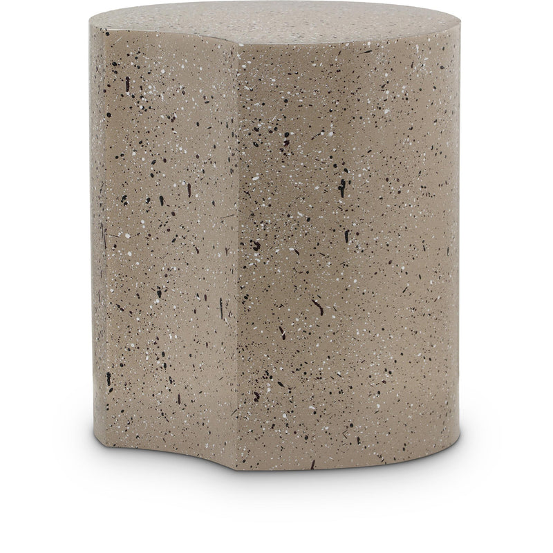 Meridian Dimple Taupe End Table IMAGE 1