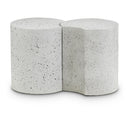 Meridian Dimple White End Table IMAGE 1