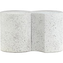 Meridian Dimple White End Table IMAGE 3
