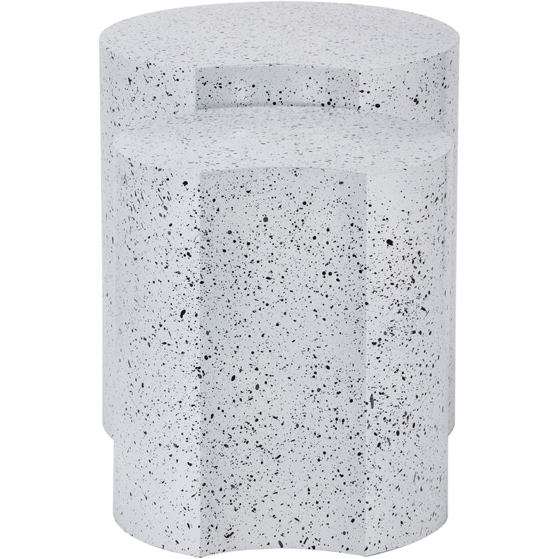 Meridian Dimple White End Table IMAGE 3