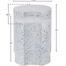 Meridian Dimple White End Table IMAGE 6