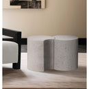 Meridian Dimple White End Table IMAGE 2