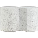 Meridian Dimple White End Table IMAGE 3