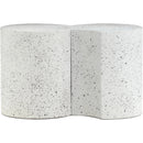 Meridian Dimple White End Table IMAGE 3