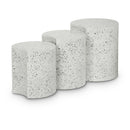 Meridian Dimple White End Table IMAGE 1