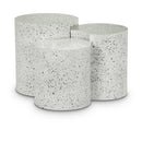 Meridian Dimple White End Table IMAGE 1