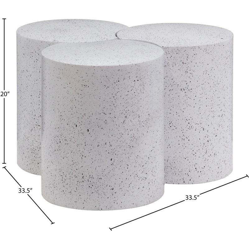 Meridian Dimple White Coffee Table IMAGE 6