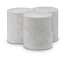 Meridian Dimple White Coffee Table IMAGE 1