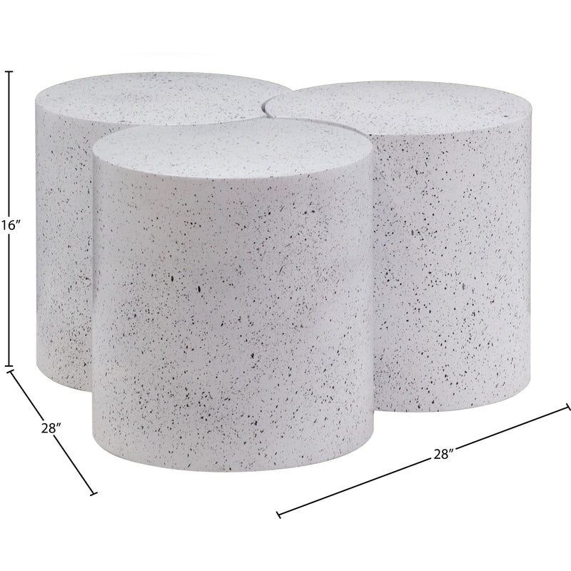 Meridian Dimple White Coffee Table IMAGE 6