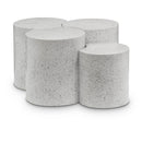 Meridian Dimple White Coffee Table IMAGE 1