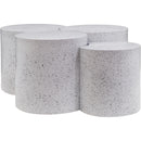 Meridian Dimple White Coffee Table IMAGE 3