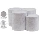 Meridian Dimple White Coffee Table IMAGE 5