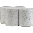 Meridian Dimple White Coffee Table IMAGE 3