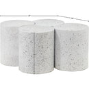 Meridian Dimple White Coffee Table IMAGE 6