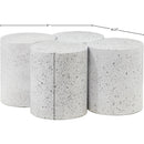 Meridian Dimple White Coffee Table IMAGE 6
